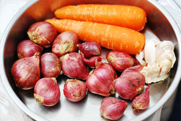 Shallots, Garlic & Carrots